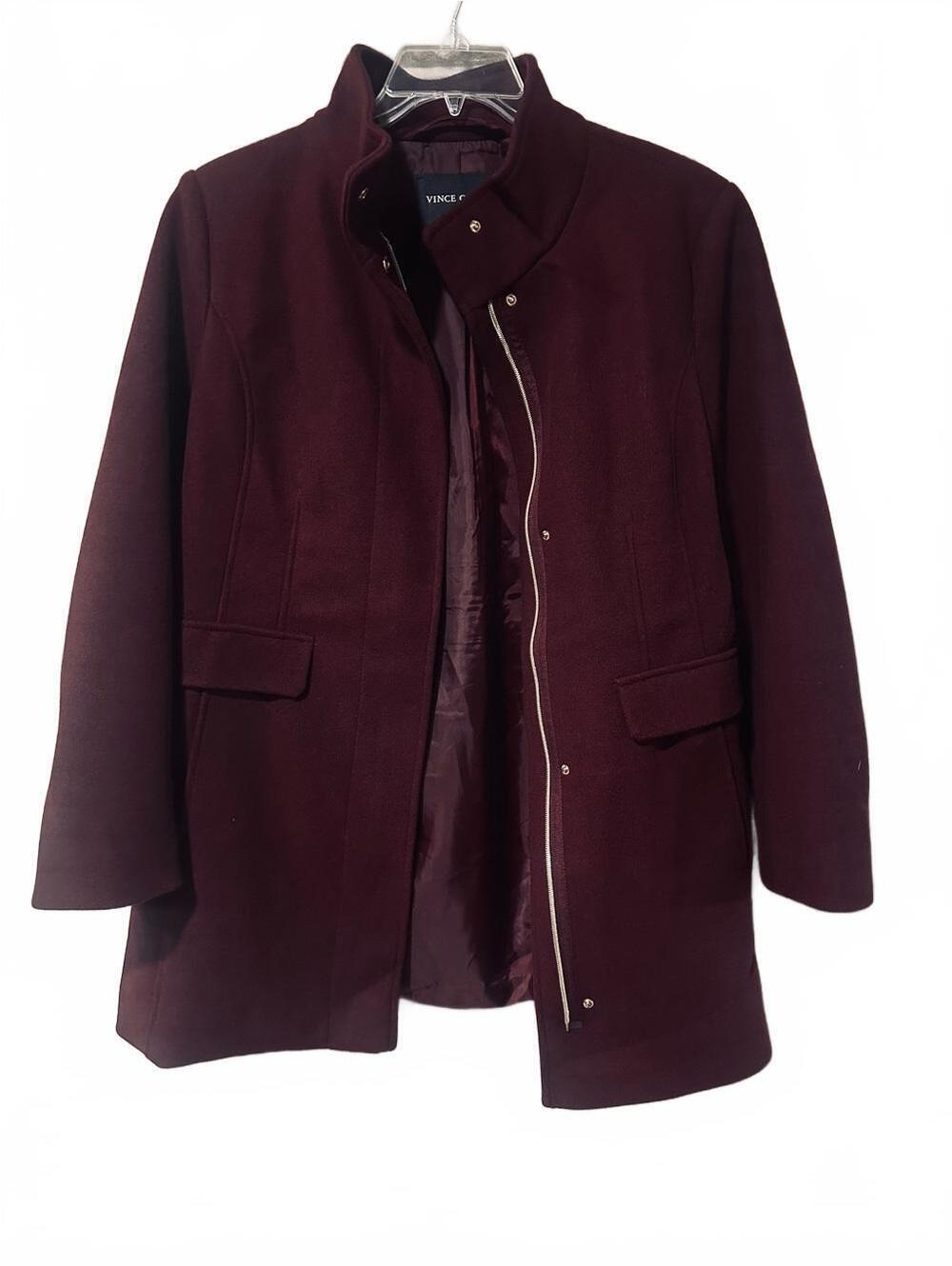 Vince Camuto burgundy trench coat